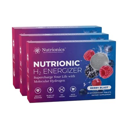 Nutrionic™ H2 Energizer molecular hydrogen tablets Berry Blast